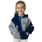 georgia southern eagles splatter effect blue hoodie best selling
