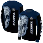 georgia southern eagles sugar skull blue black hoodie best selling
