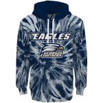 georgia southern eagles tie dye pattern blue hoodie best selling