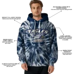 georgia southern eagles tie dye pattern blue hoodie best selling