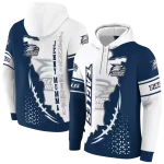 georgia southern eagles triangular pattern blue white hoodie best selling