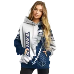 georgia southern eagles triangular pattern blue white hoodie best selling