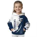 georgia southern eagles triangular pattern blue white hoodie best selling