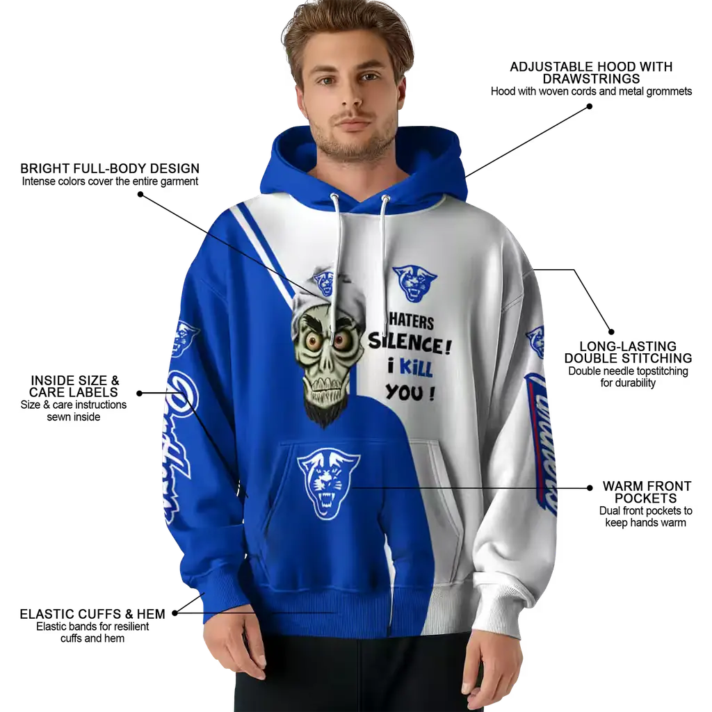 georgia state panthers achmed skull blue hoodie latest model georgia state panthers achmed skull blue hoodie latest model