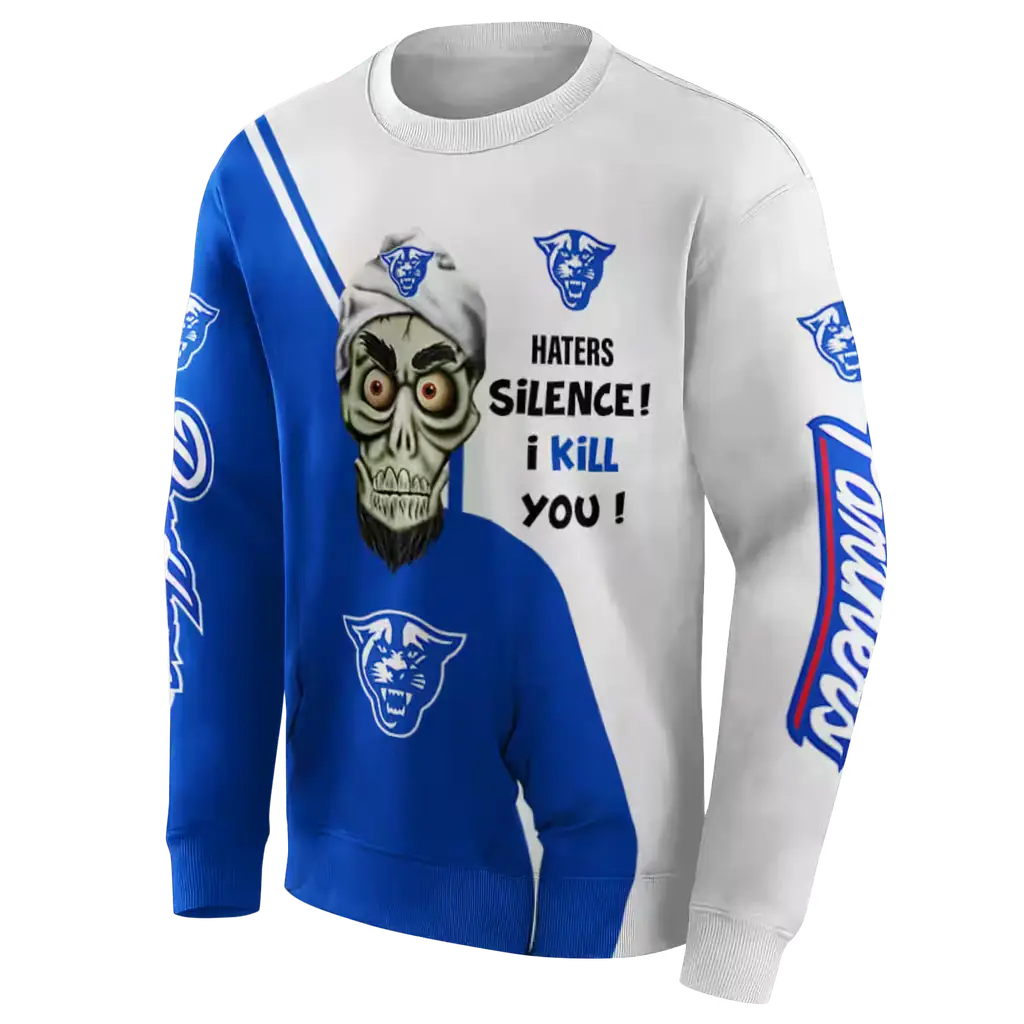 georgia state panthers achmed skull blue hoodie new arrival georgia state panthers achmed skull blue hoodie new arrival