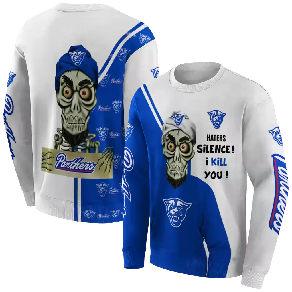 georgia state panthers achmed skull blue hoodie premium grade georgia state panthers achmed skull blue hoodie premium grade