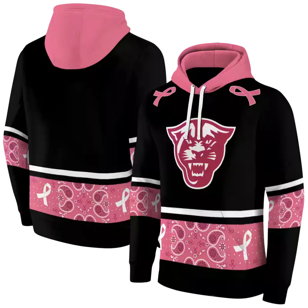 georgia state panthers awareness ribbon black pink hoodie fashion forward georgia state panthers awareness ribbon black pink hoodie fashion forward