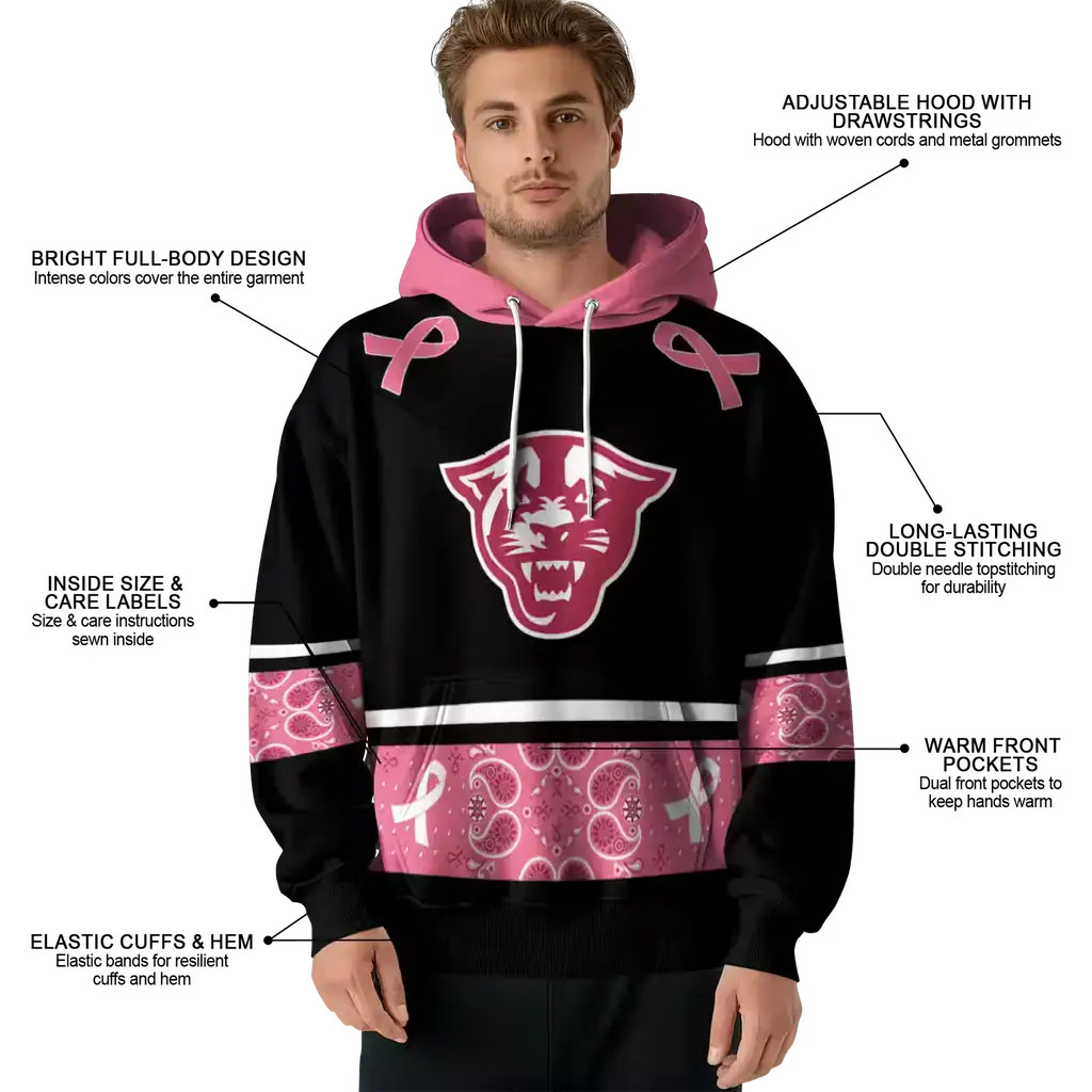 georgia state panthers awareness ribbon black pink hoodie latest model georgia state panthers awareness ribbon black pink hoodie latest model