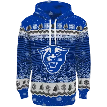 georgia state panthers christmas trees blue hoodie best selling