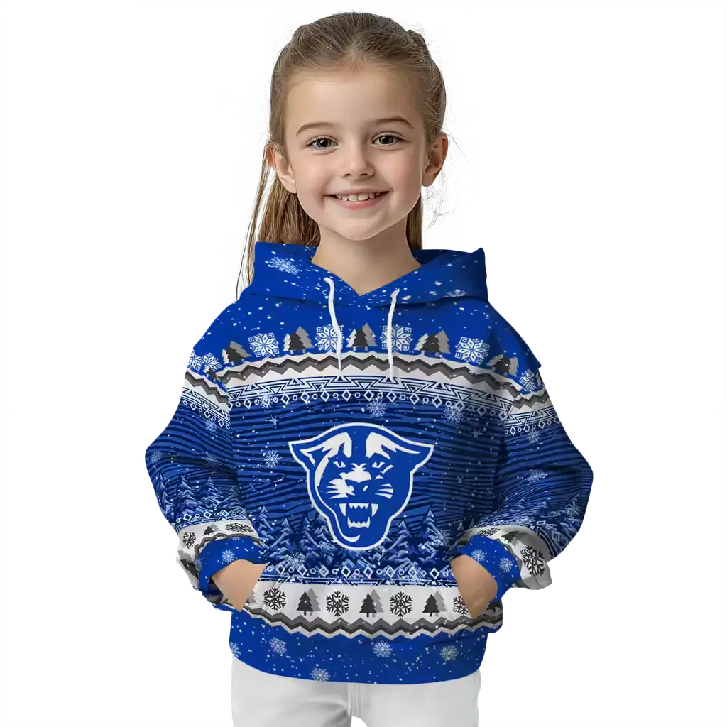 georgia state panthers christmas trees blue hoodie top rated georgia state panthers christmas trees blue hoodie top rated