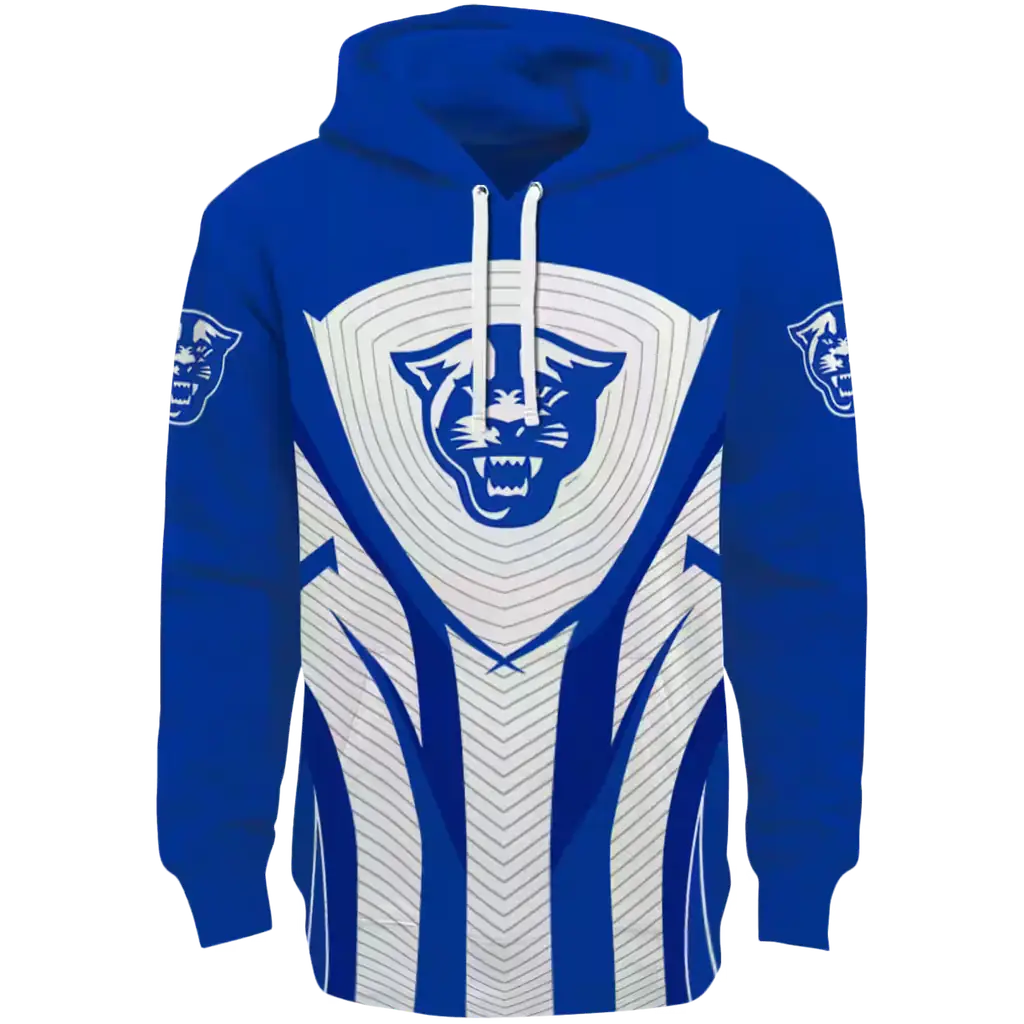 georgia state panthers concentric lines blue black hoodie best selling georgia state panthers concentric lines blue black hoodie best selling