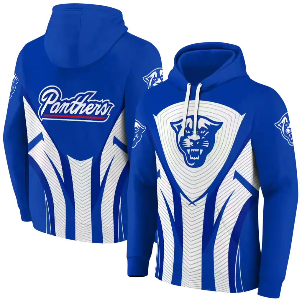 georgia state panthers concentric lines blue black hoodie fashion forward georgia state panthers concentric lines blue black hoodie fashion forward