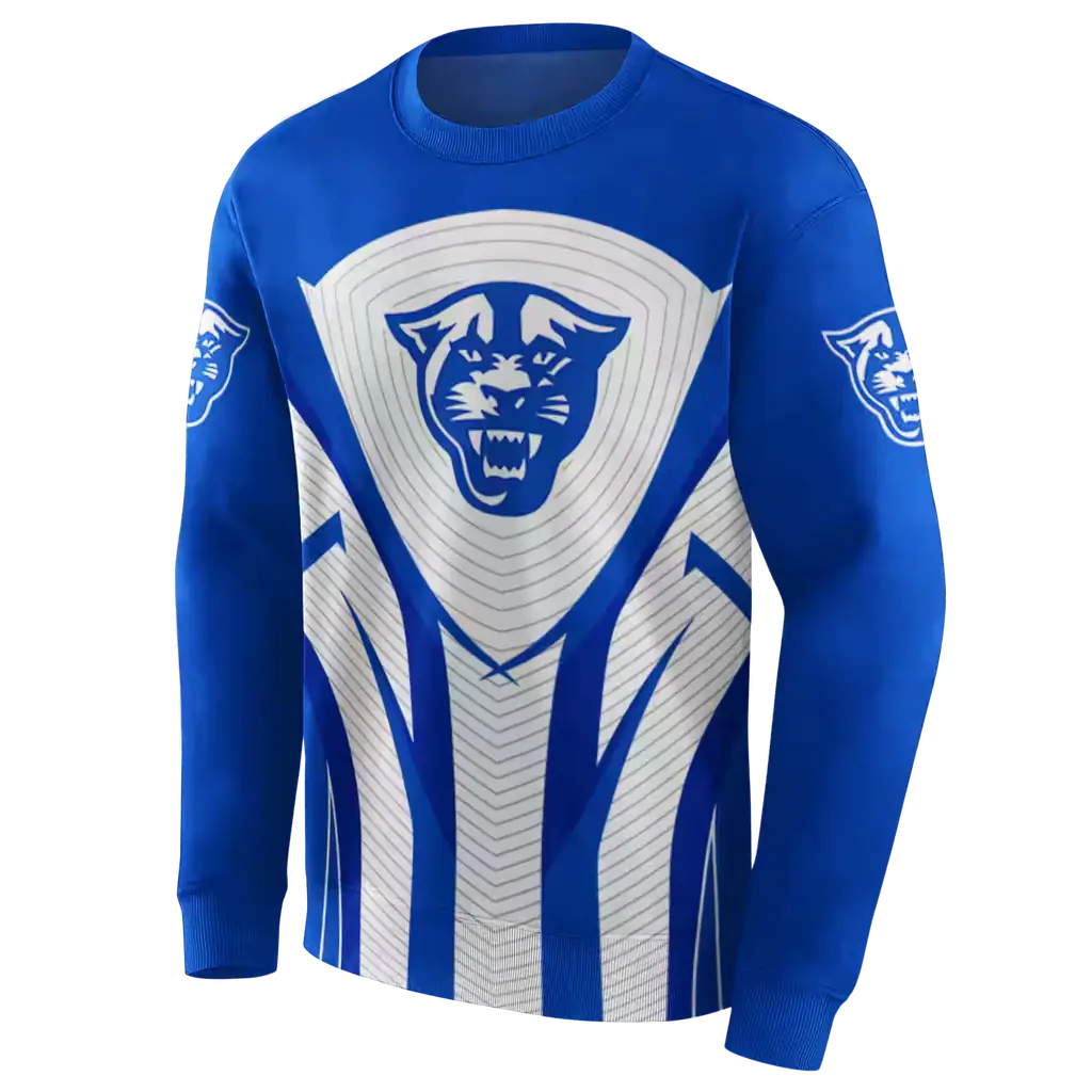 georgia state panthers concentric lines blue black hoodie new arrival georgia state panthers concentric lines blue black hoodie new arrival