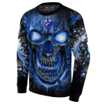georgia state panthers demonic skull blue black hoodie best selling