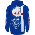 georgia state panthers football heartbeat blue hoodie best selling