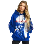 georgia state panthers football heartbeat blue hoodie best selling