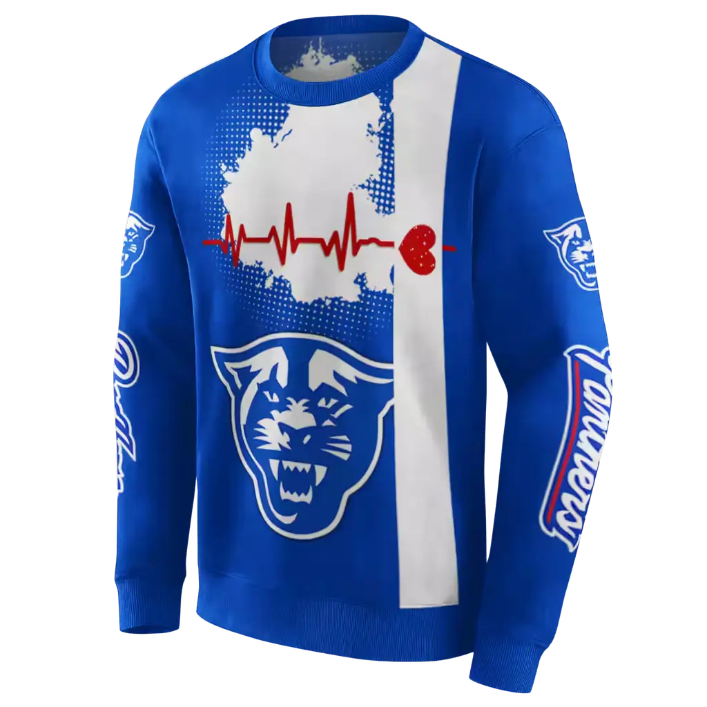 georgia state panthers football heartbeat blue hoodie new arrival georgia state panthers football heartbeat blue hoodie new arrival