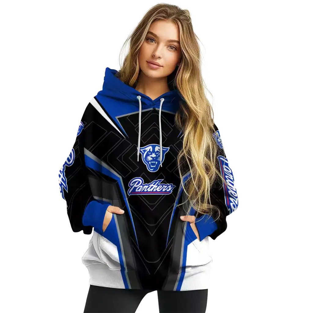 georgia state panthers futuristic pattern blue black hoodie high quality georgia state panthers futuristic pattern blue black hoodie high quality