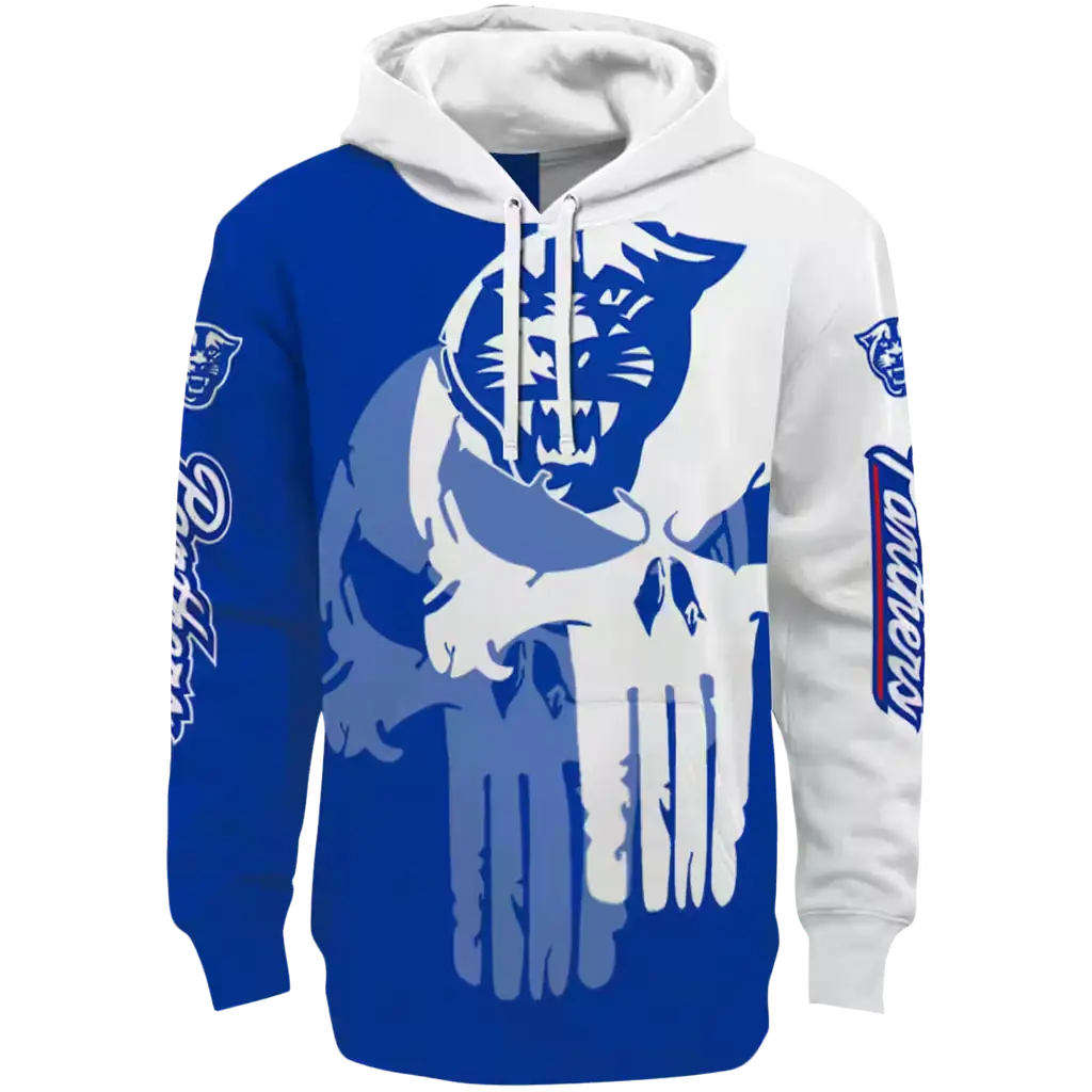 georgia state panthers graphic punisher blue white hoodie best selling georgia state panthers graphic punisher blue white hoodie best selling