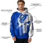 georgia state panthers graphic punisher blue white hoodie best selling