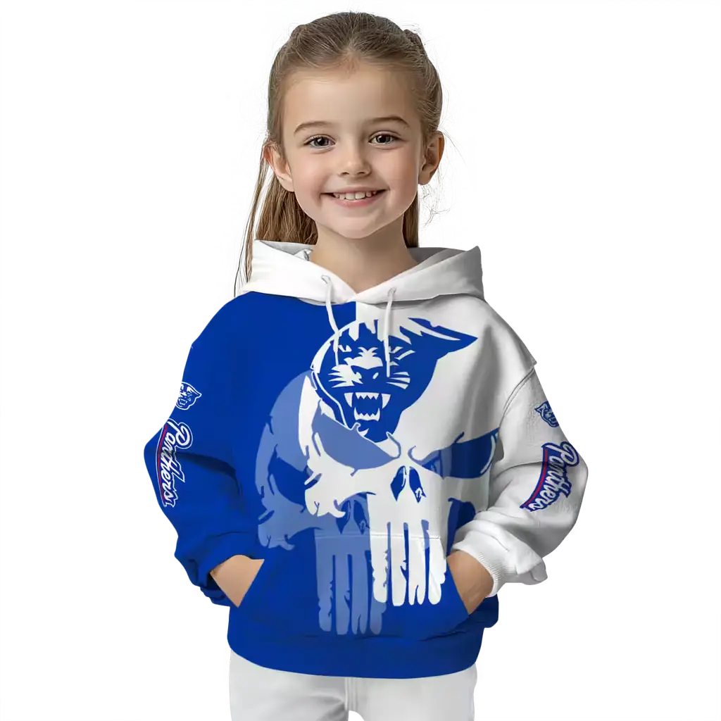 georgia state panthers graphic punisher blue white hoodie top rated georgia state panthers graphic punisher blue white hoodie top rated