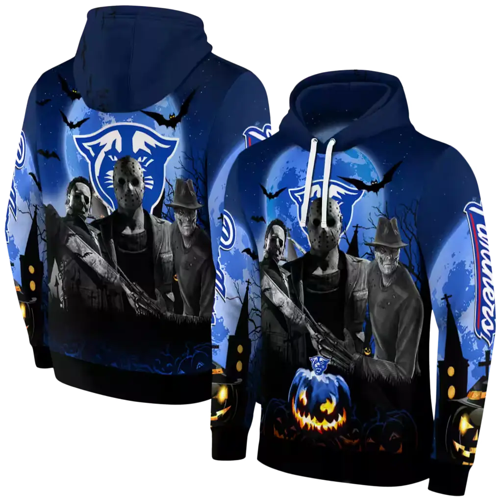 georgia state panthers halloween vibes blue black hoodie fashion forward georgia state panthers halloween vibes blue black hoodie fashion forward