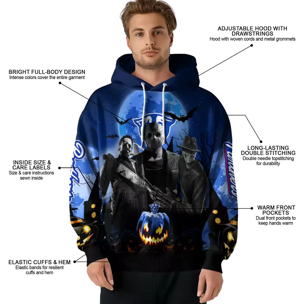georgia state panthers halloween vibes blue black hoodie latest model georgia state panthers halloween vibes blue black hoodie latest model