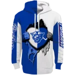georgia state panthers heartbeat graphic blue hoodie best selling