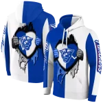 georgia state panthers heartbeat graphic blue hoodie best selling