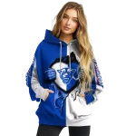 georgia state panthers heartbeat graphic blue hoodie best selling