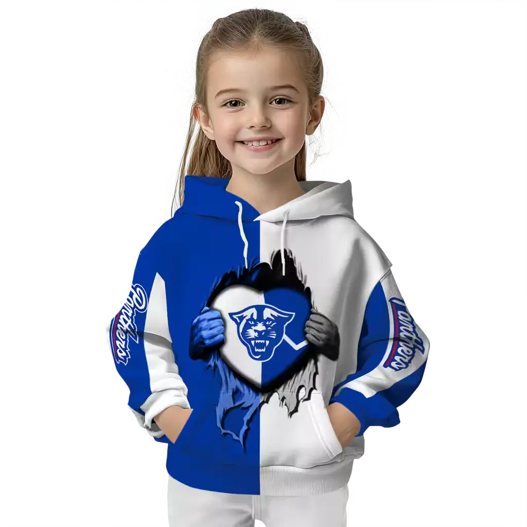 georgia state panthers heartbeat graphic blue hoodie top rated georgia state panthers heartbeat graphic blue hoodie top rated