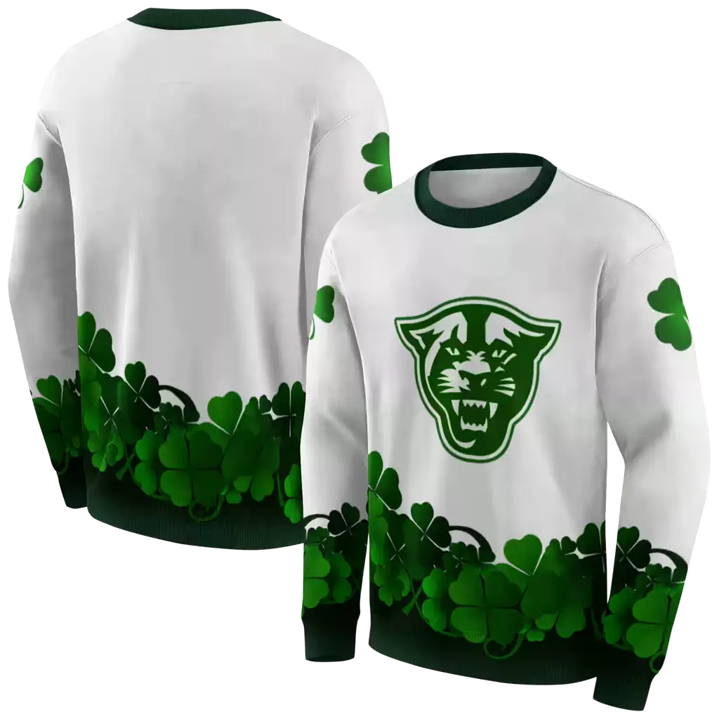 georgia state panthers lucky motif white green hoodie premium grade georgia state panthers lucky motif white green hoodie premium grade