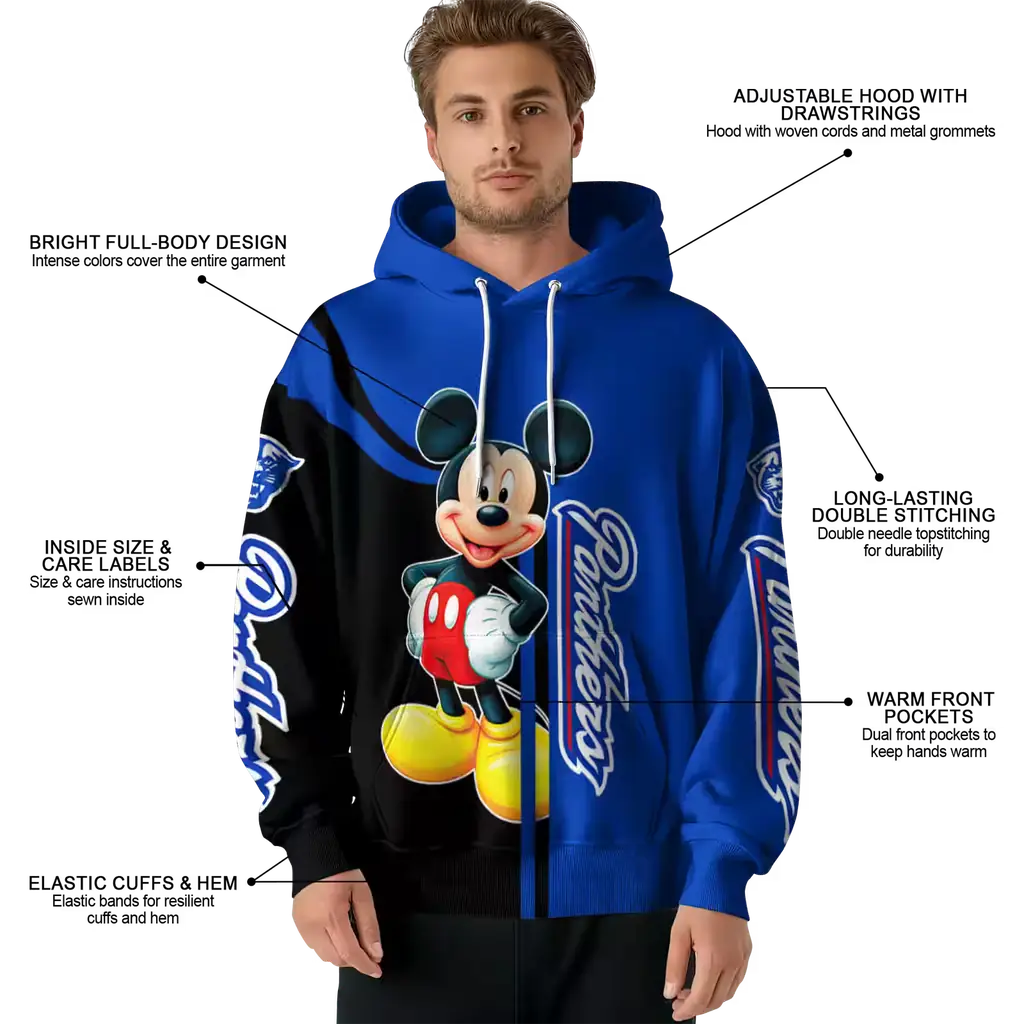 georgia state panthers mickey mouse blue black hoodie latest model georgia state panthers mickey mouse blue black hoodie latest model