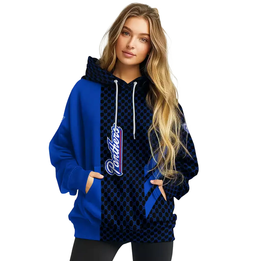 georgia state panthers monogram pattern blue hoodie high quality georgia state panthers monogram pattern blue hoodie high quality