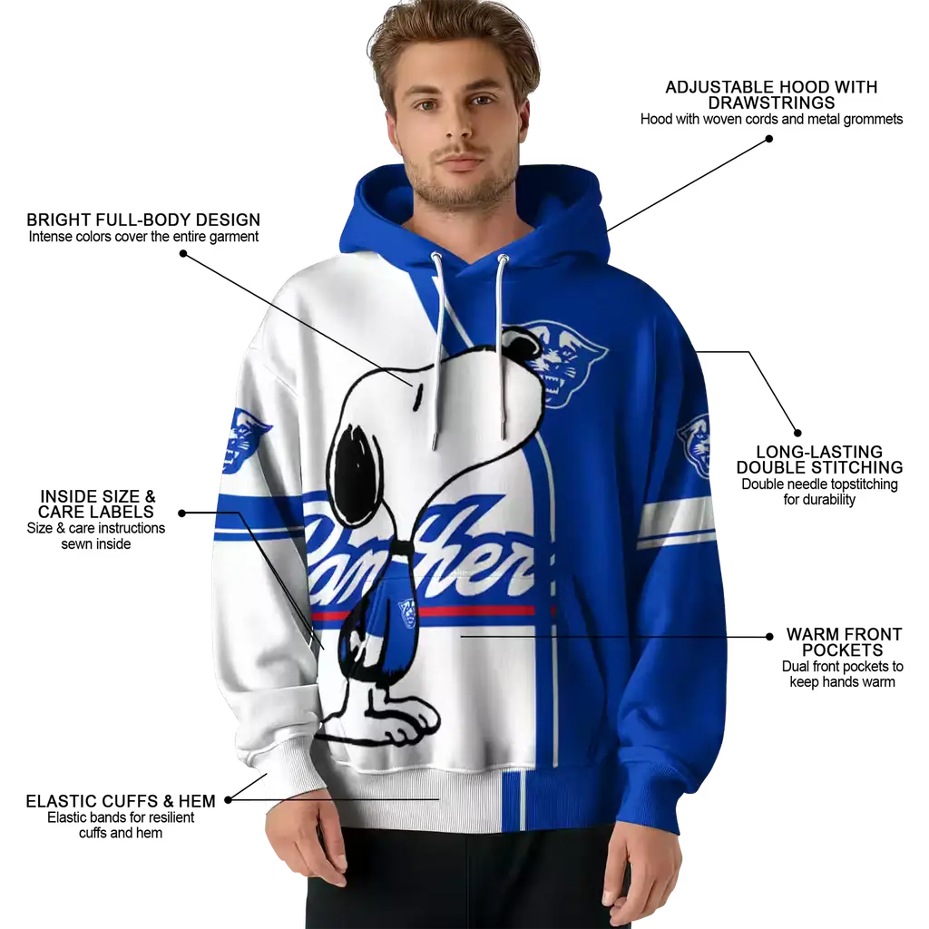 georgia state panthers playful snoopy blue hoodie latest model georgia state panthers playful snoopy blue hoodie latest model