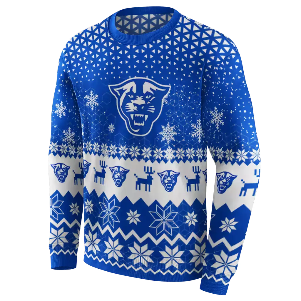 georgia state panthers reindeer motif blue hoodie new arrival georgia state panthers reindeer motif blue hoodie new arrival