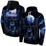 georgia state panthers skull artwork blue black hoodie best selling