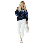 georgia state panthers skull artwork blue black hoodie best selling