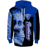 georgia state panthers skull motif blue black hoodie best selling