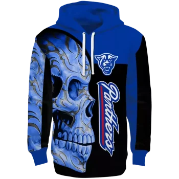georgia state panthers skull motif blue black hoodie best selling