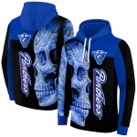 georgia state panthers skull motif blue black hoodie best selling