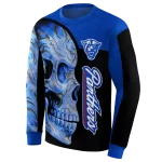 georgia state panthers skull motif blue black hoodie best selling