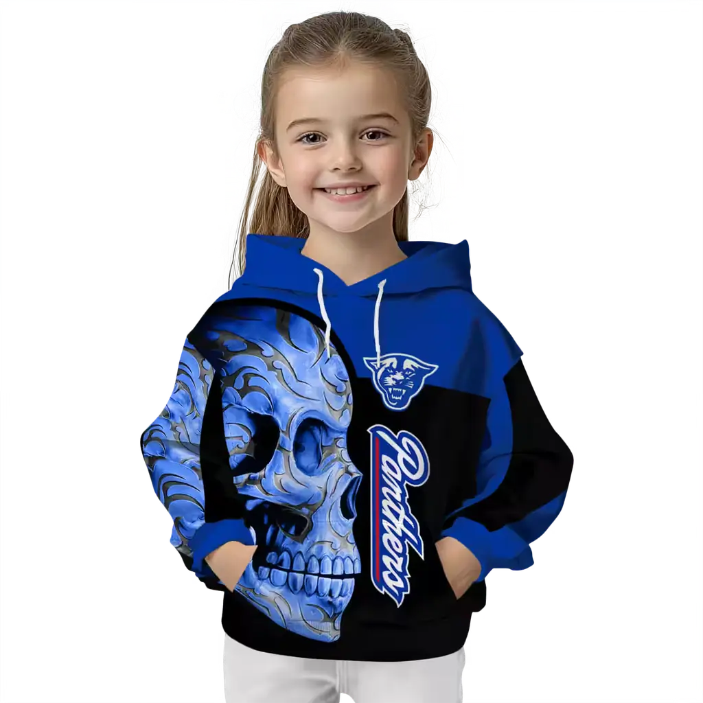 georgia state panthers skull motif blue black hoodie top rated georgia state panthers skull motif blue black hoodie top rated