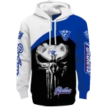 georgia state panthers skull punisher white black hoodie best selling
