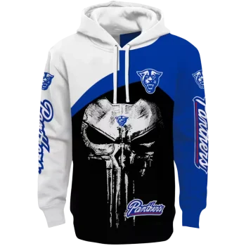 georgia state panthers skull punisher white black hoodie best selling