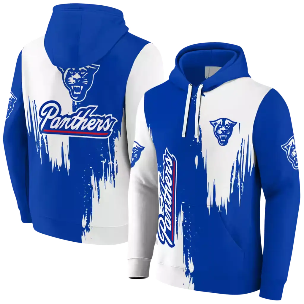 georgia state panthers splatter effect blue hoodie fashion forward georgia state panthers splatter effect blue hoodie fashion forward