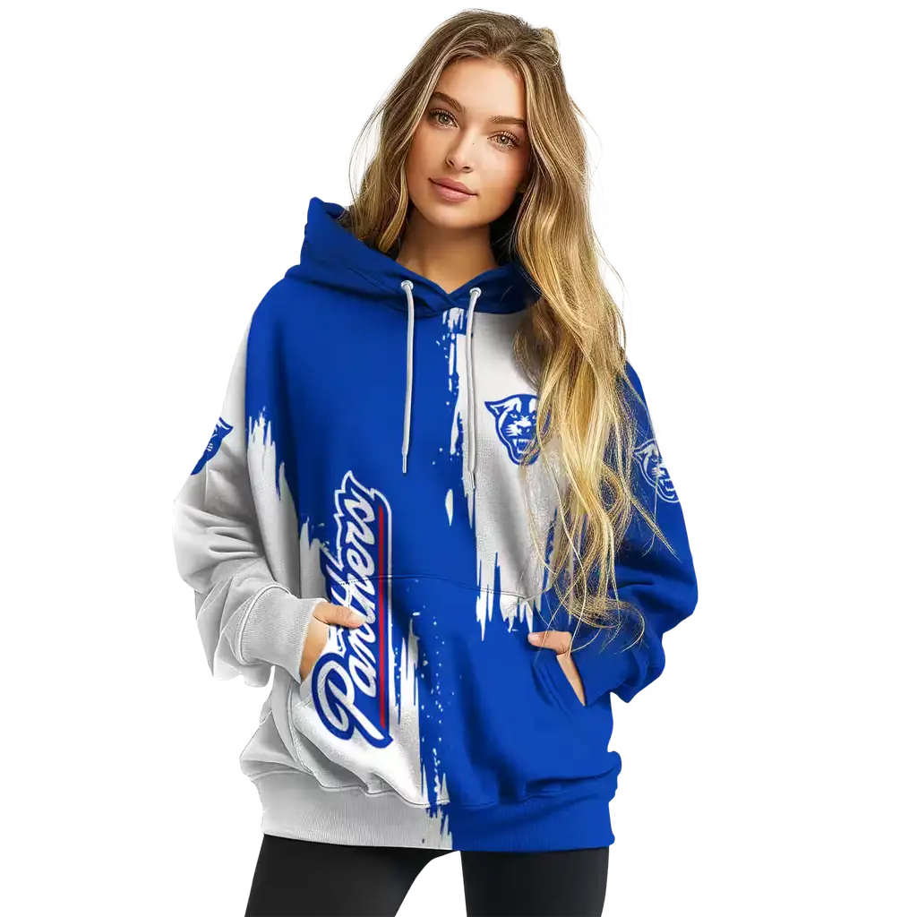 georgia state panthers splatter effect blue hoodie high quality georgia state panthers splatter effect blue hoodie high quality
