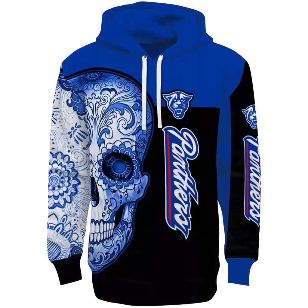 georgia state panthers sugar skull blue black hoodie best selling georgia state panthers sugar skull blue black hoodie best selling