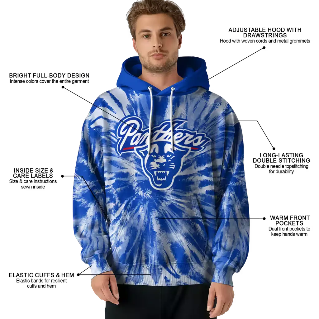 georgia state panthers tie dye pattern blue hoodie latest model georgia state panthers tie dye pattern blue hoodie latest model