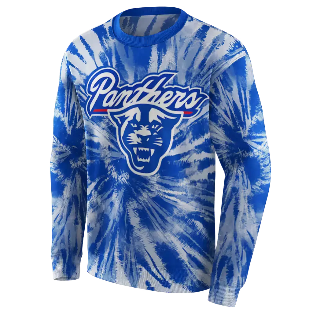 georgia state panthers tie dye pattern blue hoodie new arrival georgia state panthers tie dye pattern blue hoodie new arrival